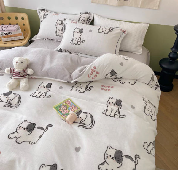 Cute Cat Bedding Set