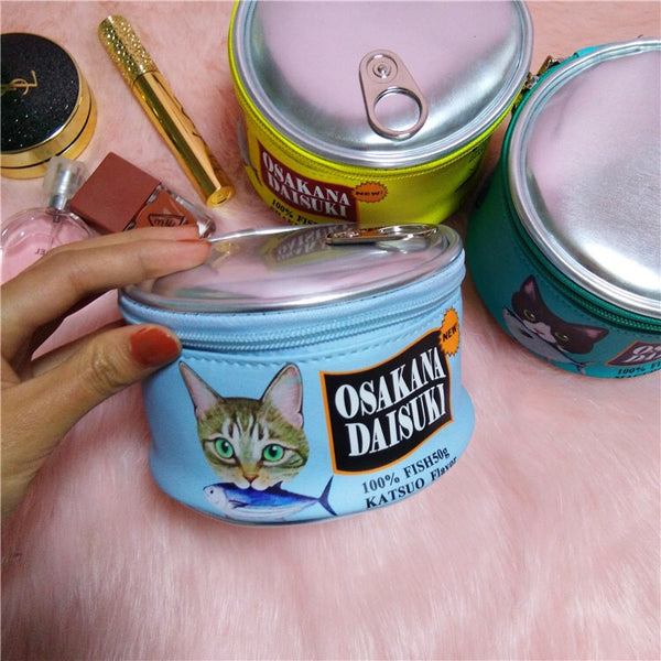 Canned Fish Makeup Bag
