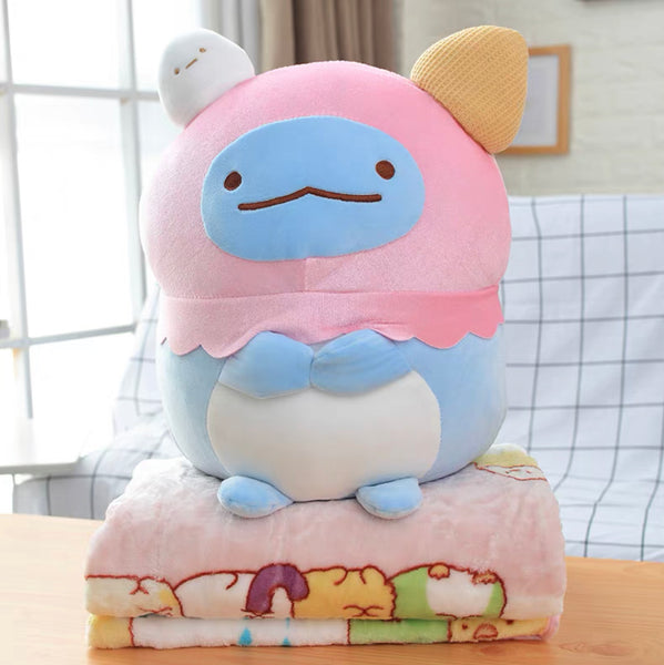Kawaii Anime Pillow & Blanket