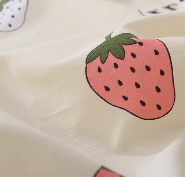 Cute Strawberry Bedding Set