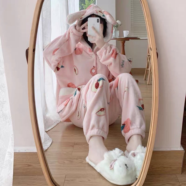 Cute Peach Pajamas