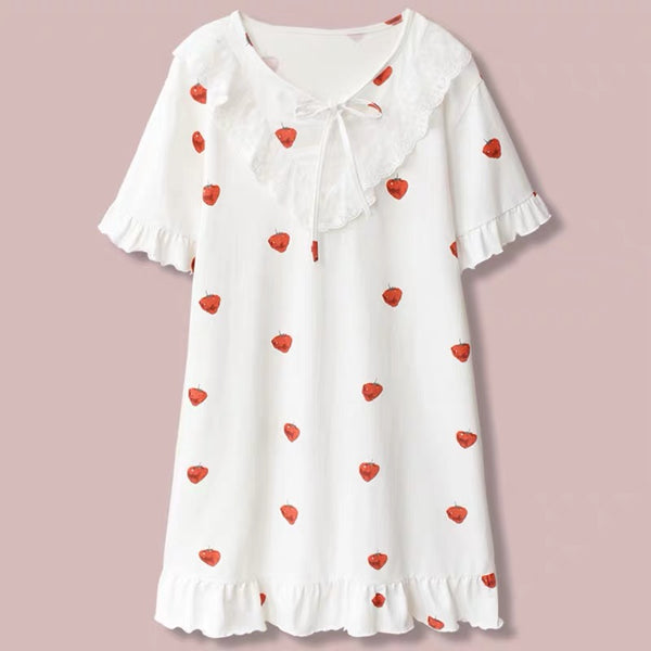 Sweet Strawberry Pajamas