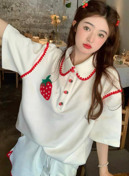 Cute Strawberry T-Shirt & Short