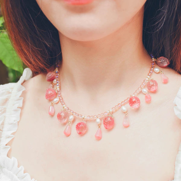 Cute Strawberry Necklace