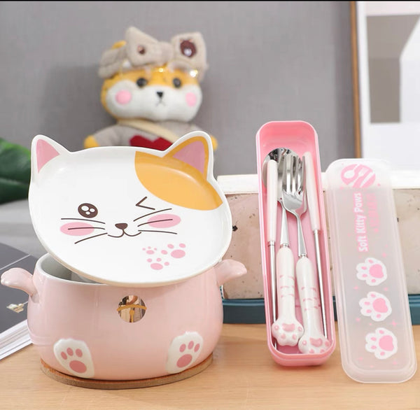 Kawaii Cat Bowl