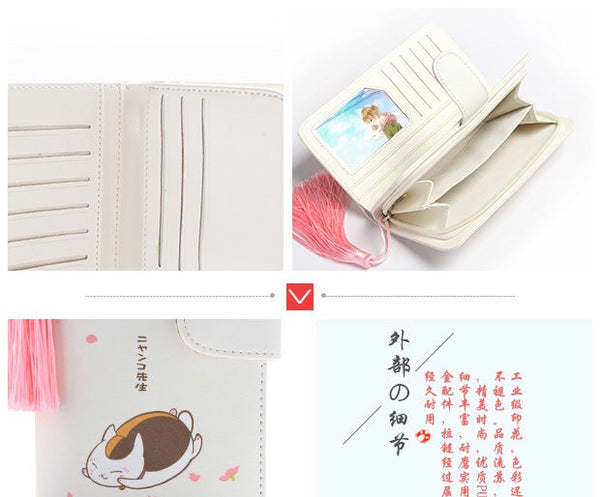 Sakura Cat Teacher Wallet