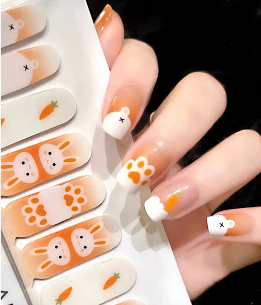 Cute Rabbit Nail Care Sticker