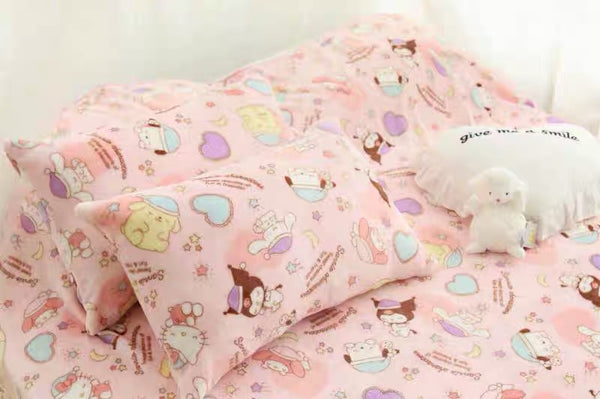 Cute Printed Blanket & Pillow Case