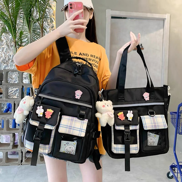 Cute Style Backpack Set