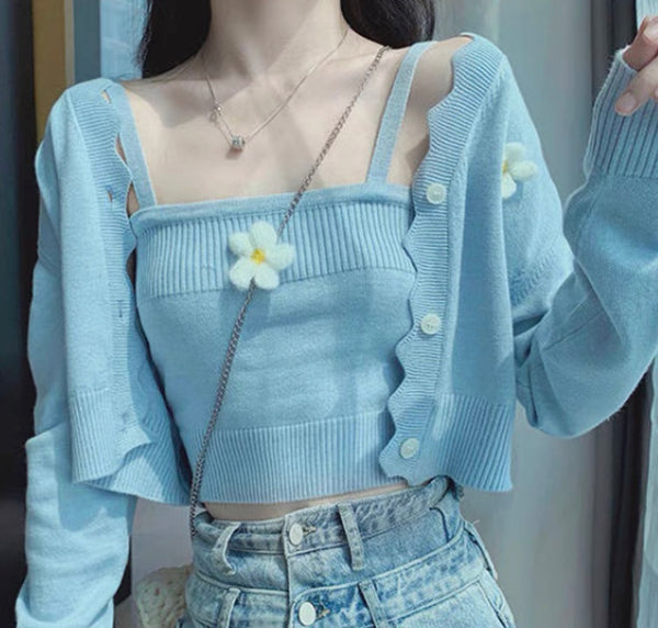 Cute Style Sweater Suit