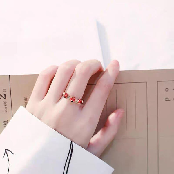Cute Strawberry Ring