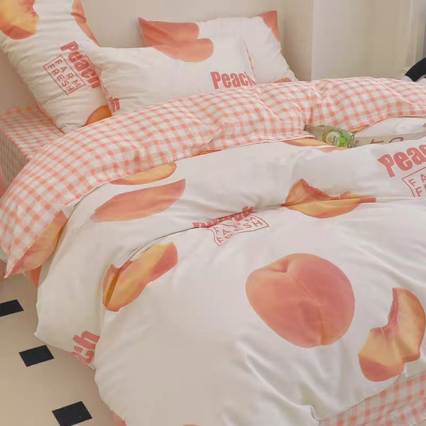 Fresh Peach Bedding Set
