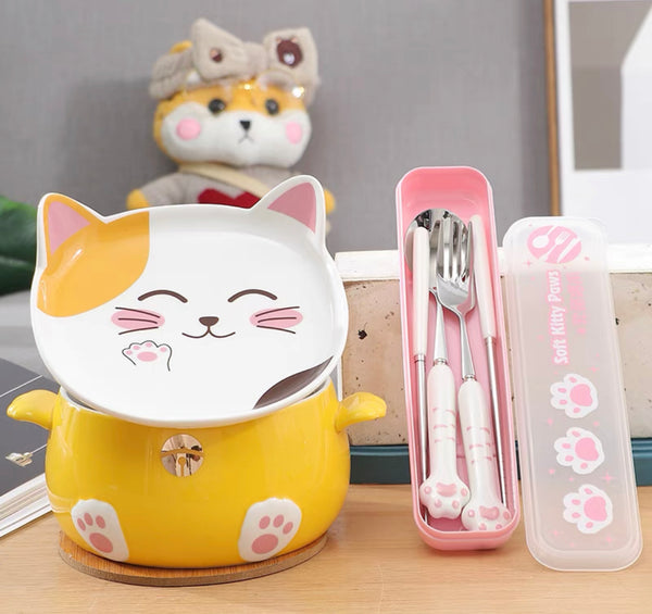 Kawaii Cat Bowl