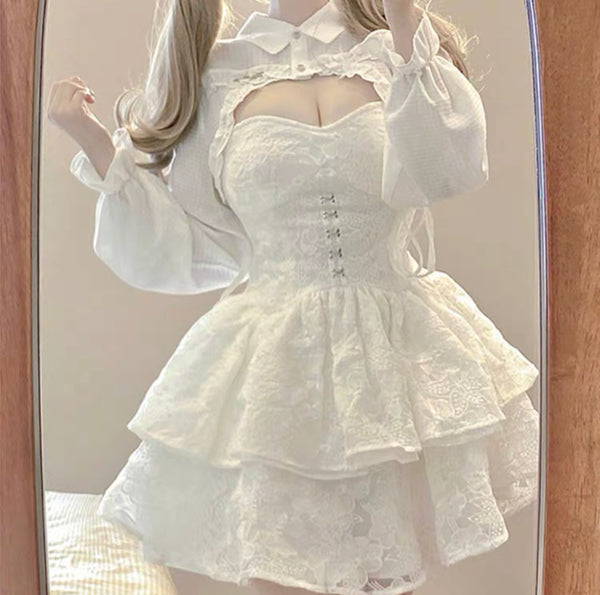 Cute Style Dress Suit