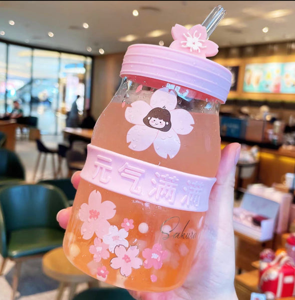 Cute Sakura Drinking Bottle