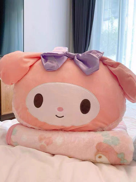 Cute Cartoon Pillow & Blanket