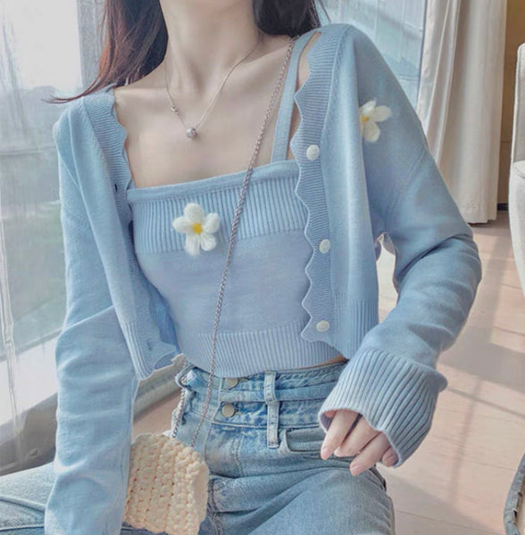 Cute Style Sweater Suit