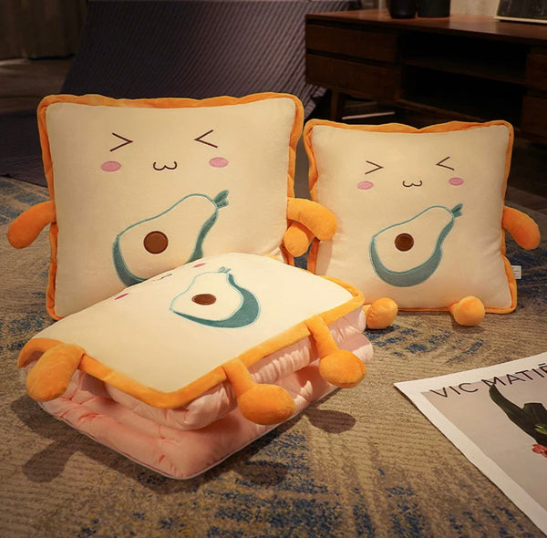 Cute Fruit Pillow & Blanket