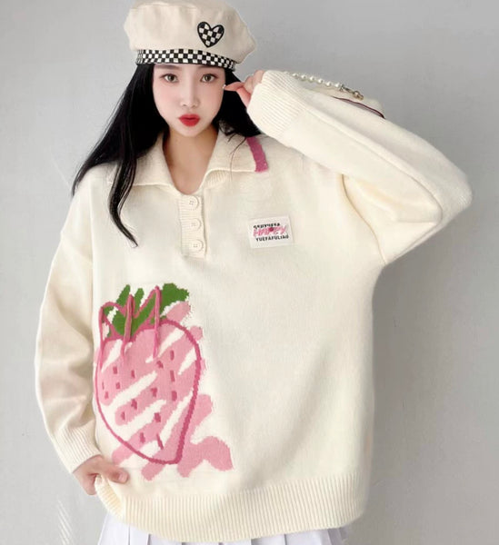 Cute Strawberry Sweater