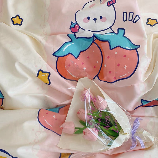 Strawberry Rabbit Bedding Set