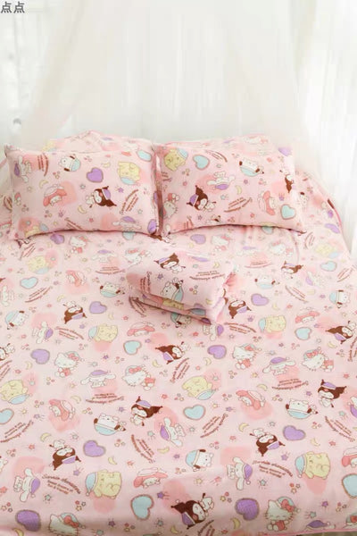 Cute Printed Blanket & Pillow Case
