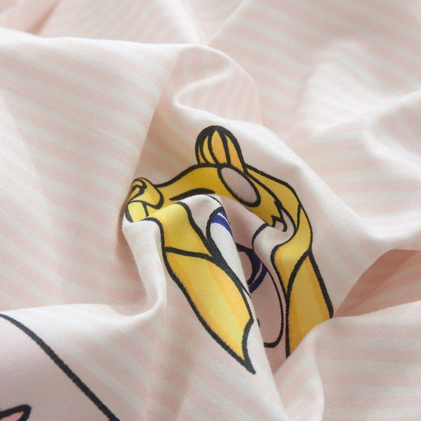 Girl And Cat Bedding Set
