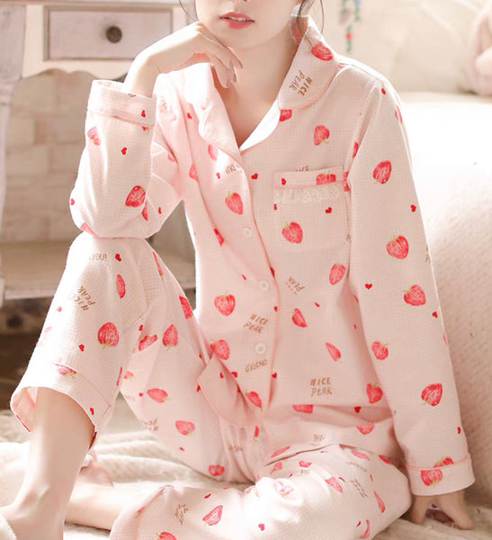 Cute Strawberry Pajamas