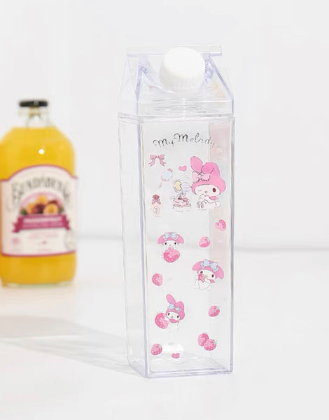 Cartoon Printed Milk Bottle