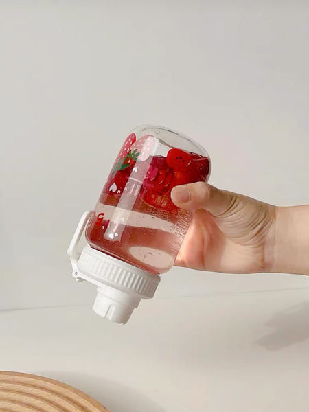 Cute Strawberry Milk Drinking Bottle