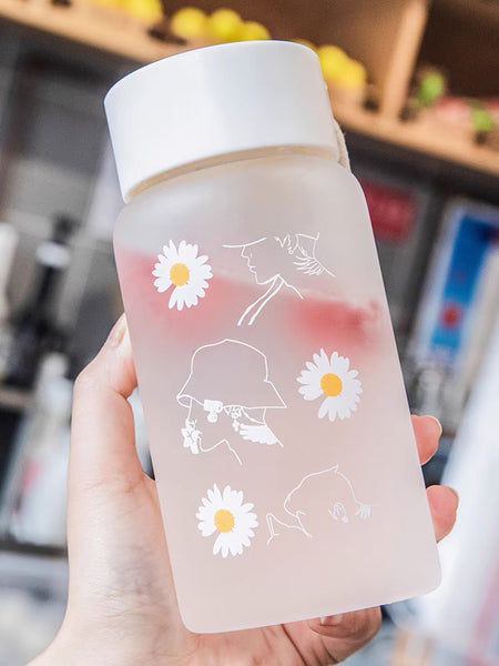 Cute Daisy Water Bottle