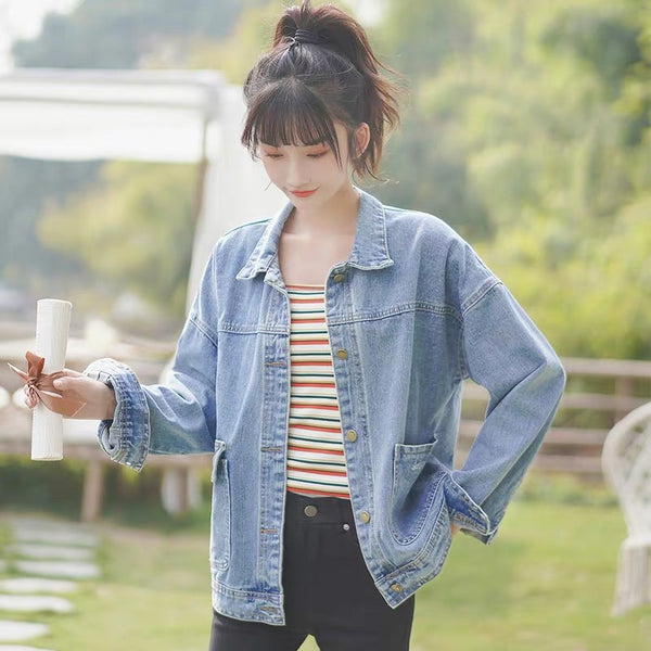 Cute Style Jean Coat