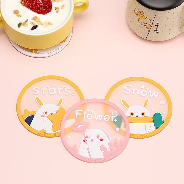 Kawaii Rabbit Cup Mat