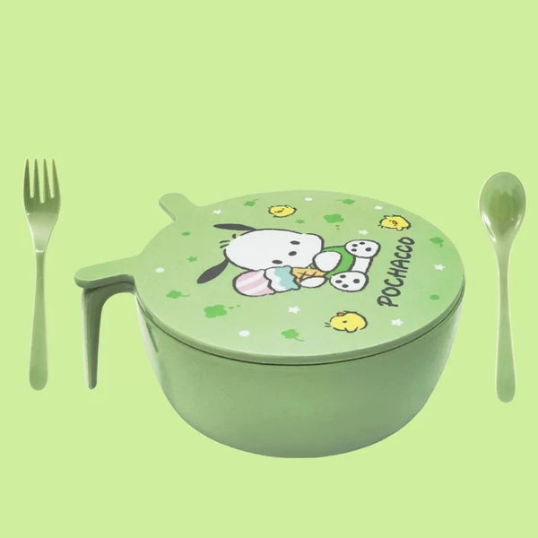 Cute Pochacco Bowl Set