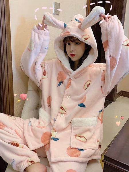 Cute Peach Pajamas