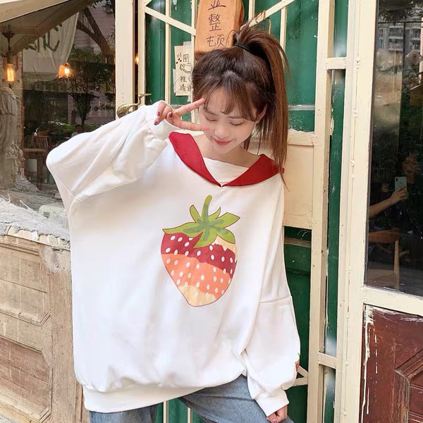 Cute Strawberry Hoody