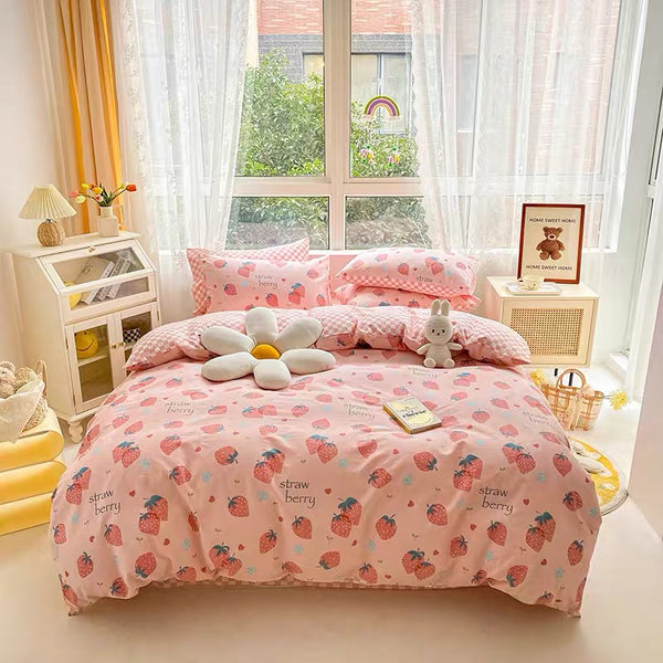 Sweet Strawberries Bedding Set