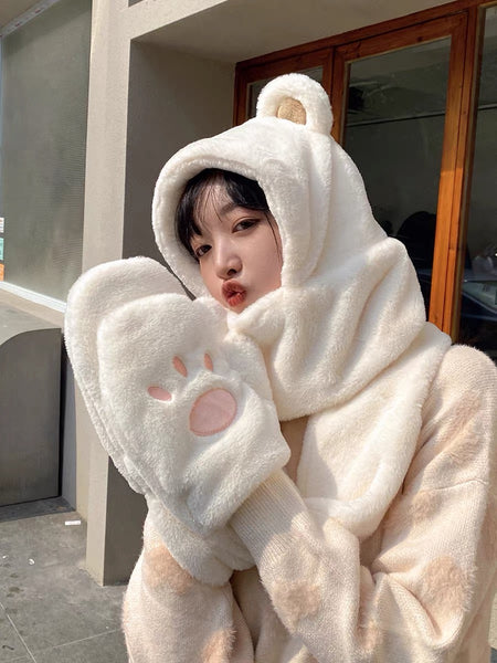 Kawaii Bear Scarf