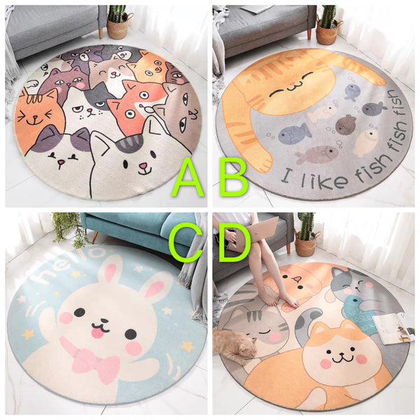 Kawaii Animal Floor Mat