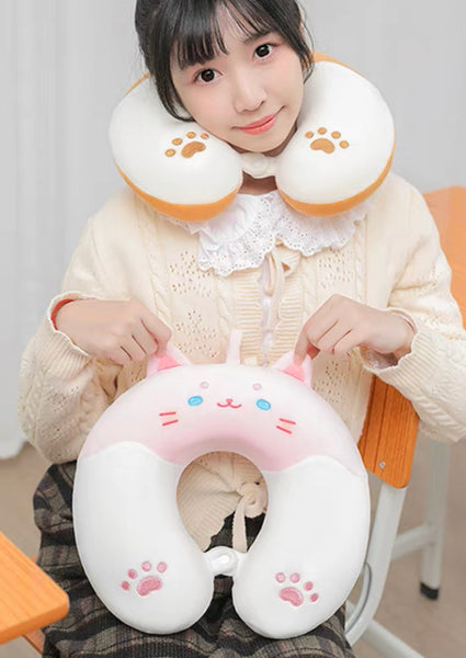 Cute Cat U-Shaped Pillow