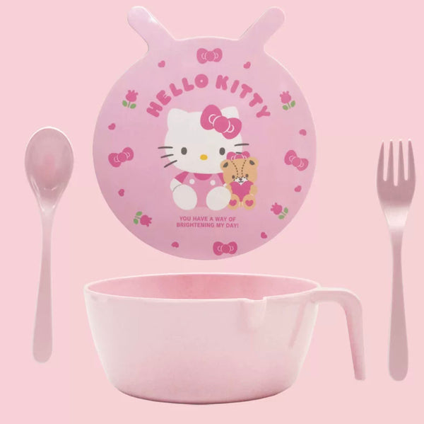 Cute Kitty Bowl Set