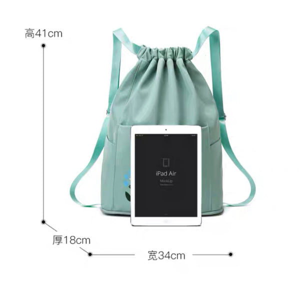 Flower Embroidery Foldable Backpack