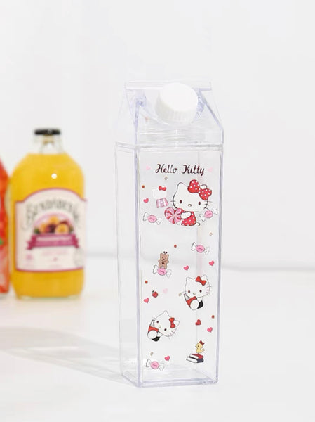 Cartoon Printed Milk Bottle