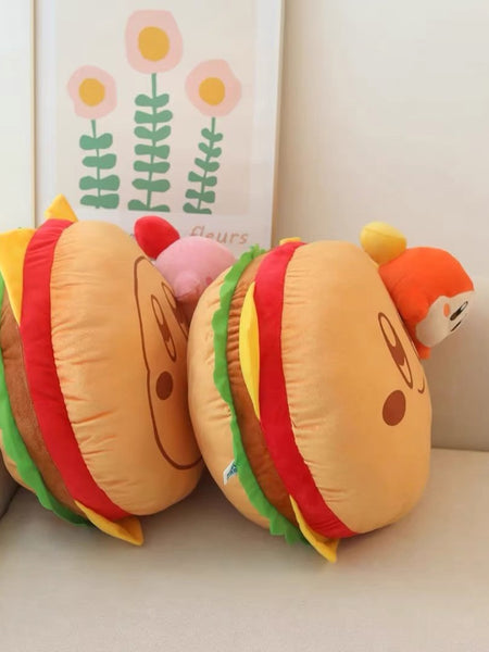 Cute Cartoon Hamburger Pillow