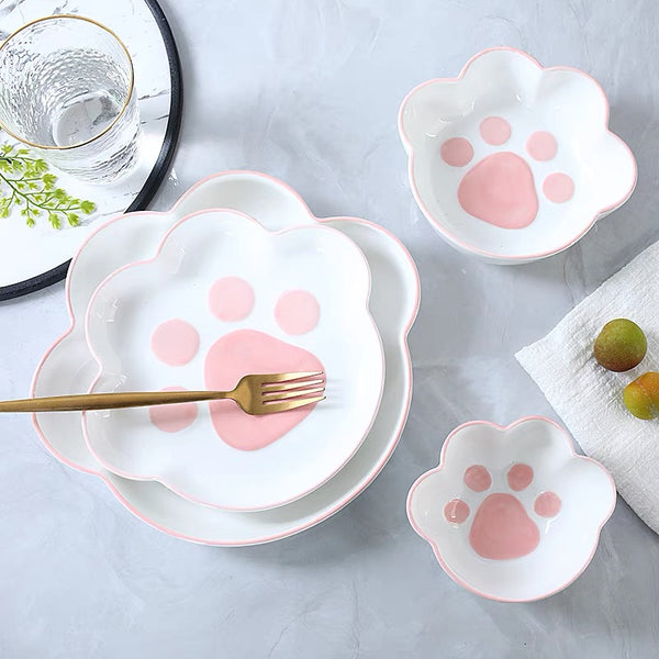 Kawaii Paw Tableware
