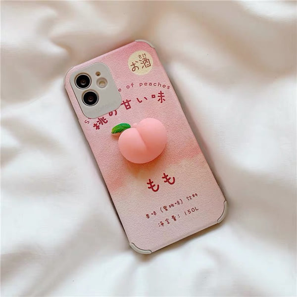 Peach Phone Case For Iphone7/8/7/8plus/X/XS/XR/XSmax/11/11pro/11proMax/12/12pro/12mini/12proMax