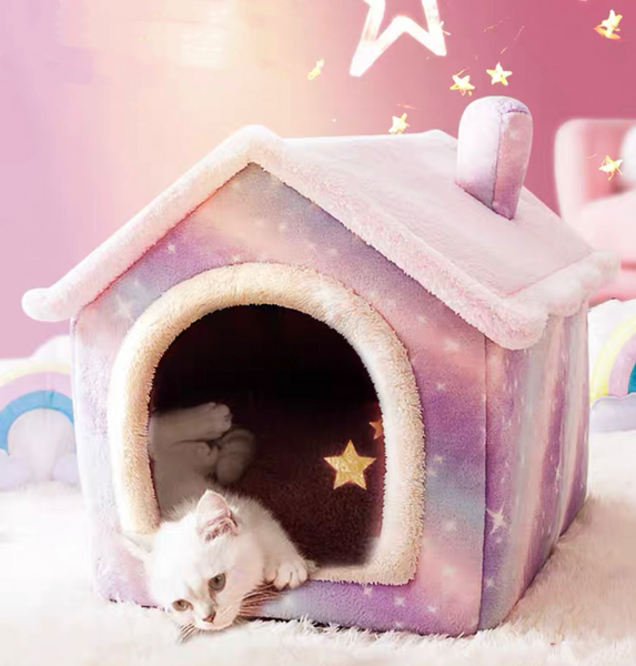 Pastel House Pet Nest