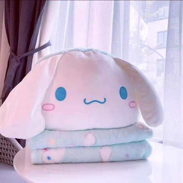 Cute Cartoon Pillow & Blanket