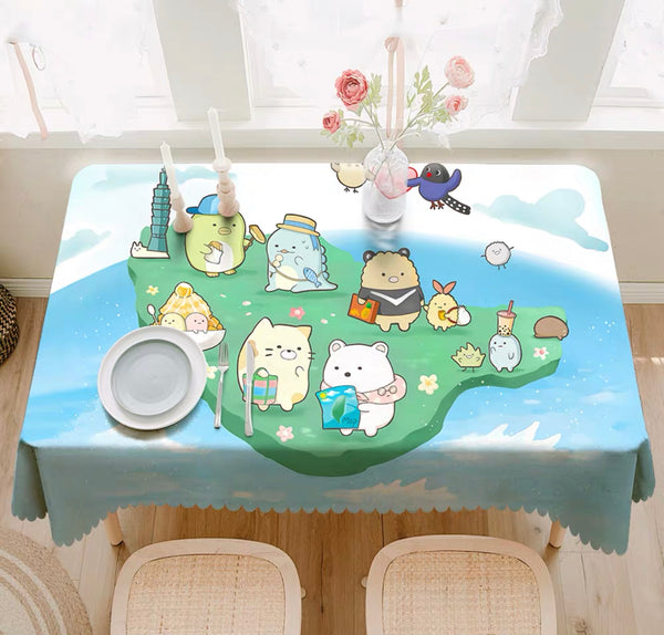 Funny Sumikko Gurashi Tablecloth