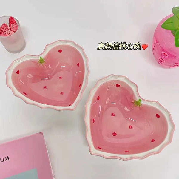 Sweet Strawberry Bowl And Spoon