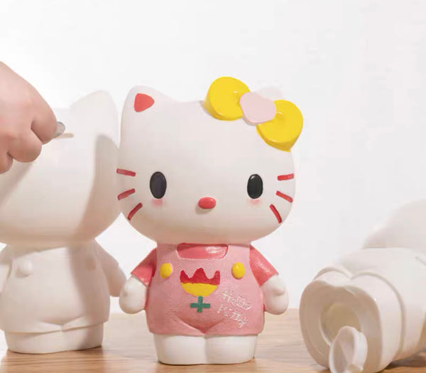 Kawaii Kitty Hand Painted Doll